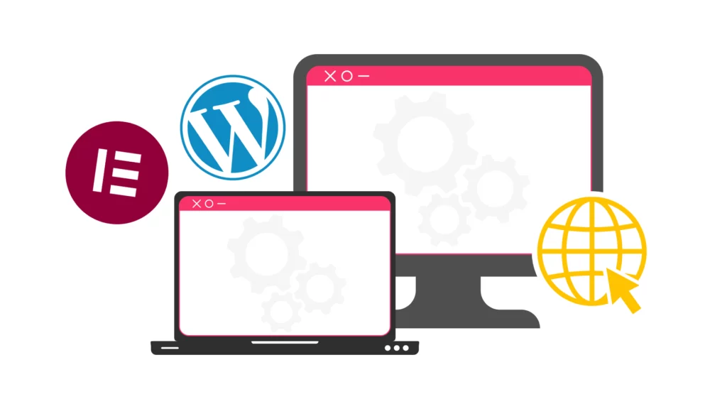 Création de site web WordPress avec Elementor Pro optimisé pour le référencement SEO, avec un design responsive sur ordinateur et mobile.