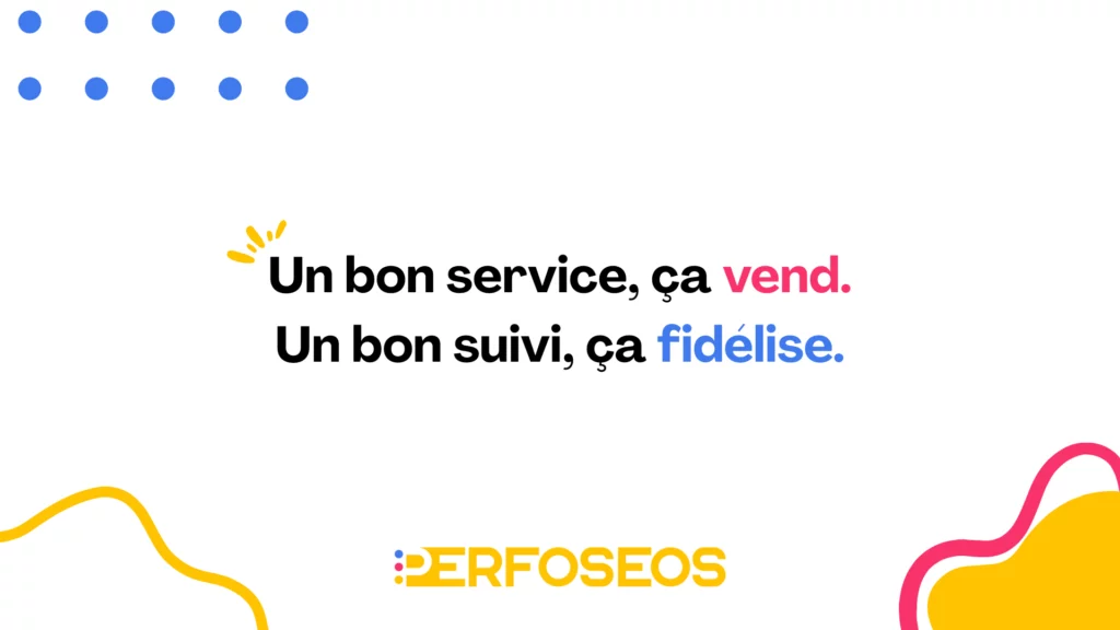 Perfoséos, toujours à vos côtés. Un accompagnement régulier, des réponses claires, et une relation de confiance qui dure. Parce qu’un bon suivi fait toute la différence.