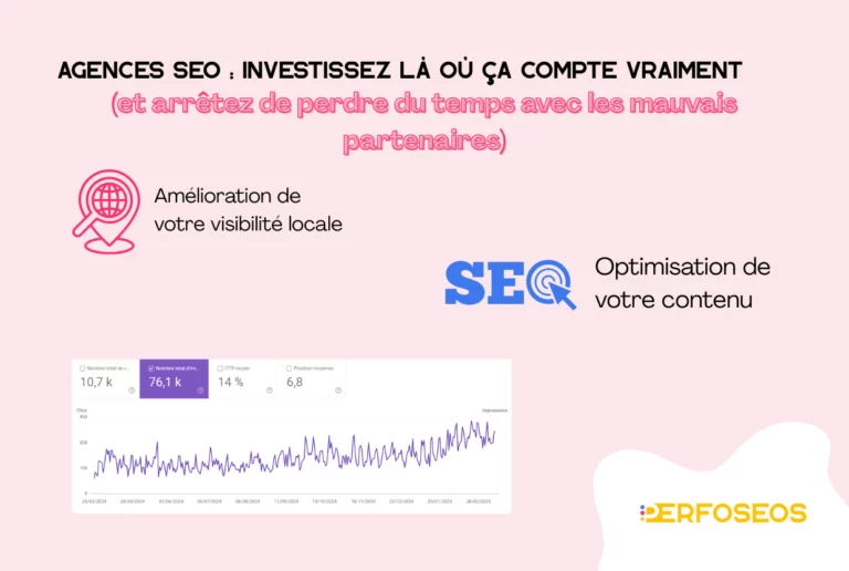 Visuel promotionnel pour agences SEO, mettant en avant l’importance d’investir dans les bons partenaires.